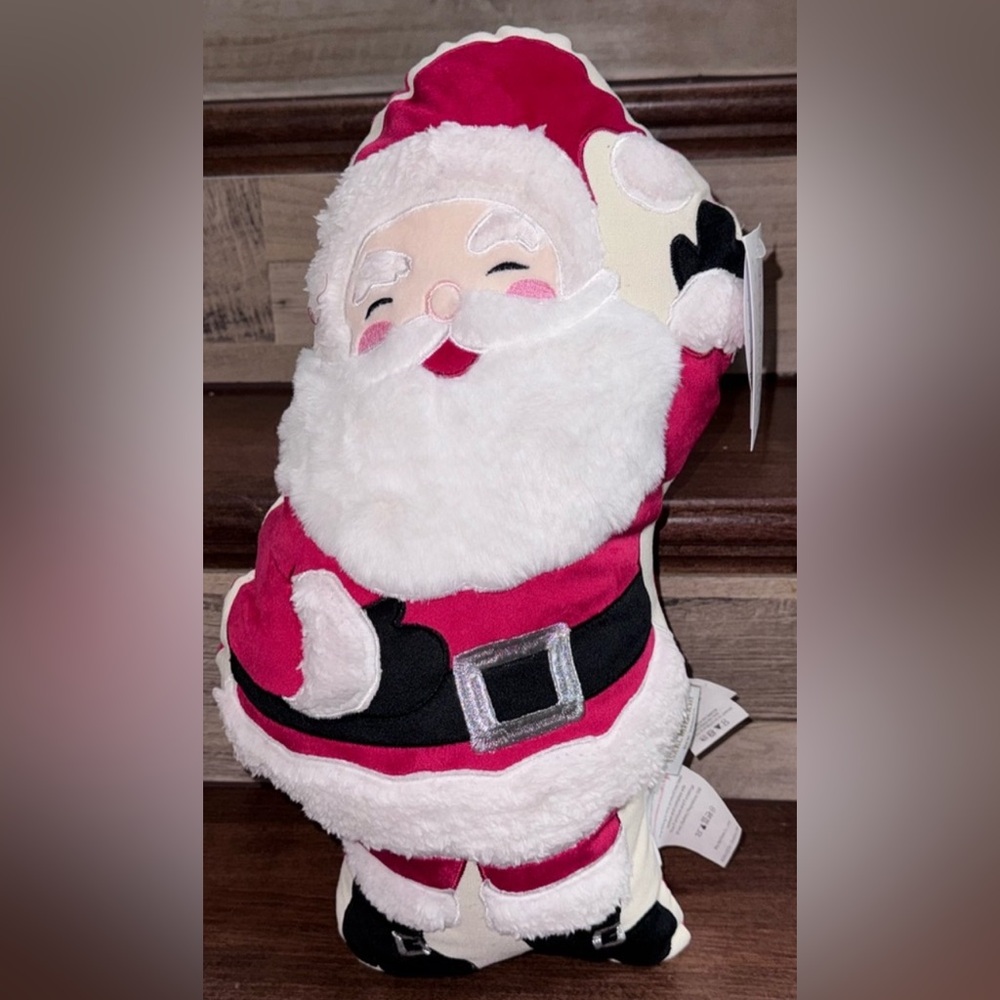 Super Cute 🥰 Vintage Look Santa 🎅 Pillow 17” Tall  by Isaac Mizrahi - NEW
